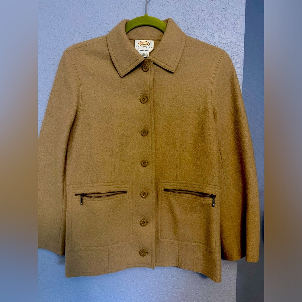 Talbots Camel Alpaca Wool Blend Jacket